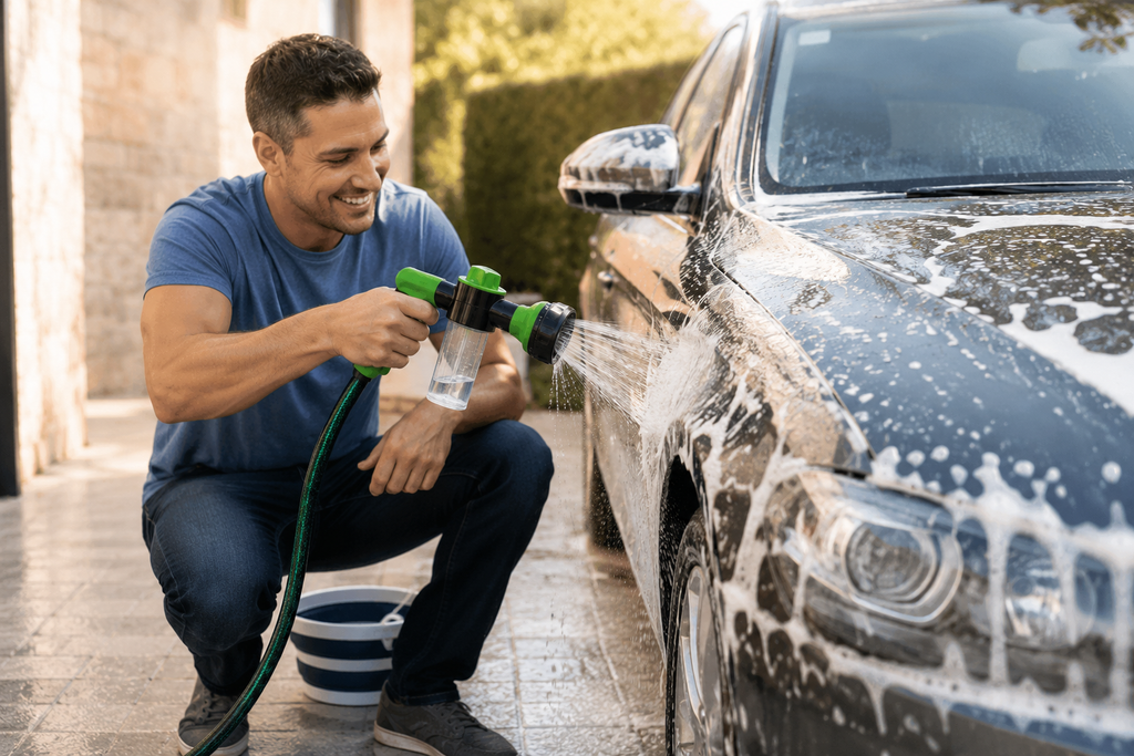 HydroMax™ — Pistola de Espuma a Presión 5 en 1
