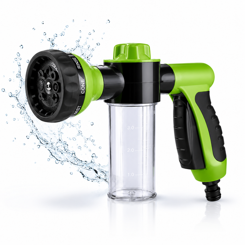 HydroMax™ — Pistola de Espuma a Presión 5 en 1