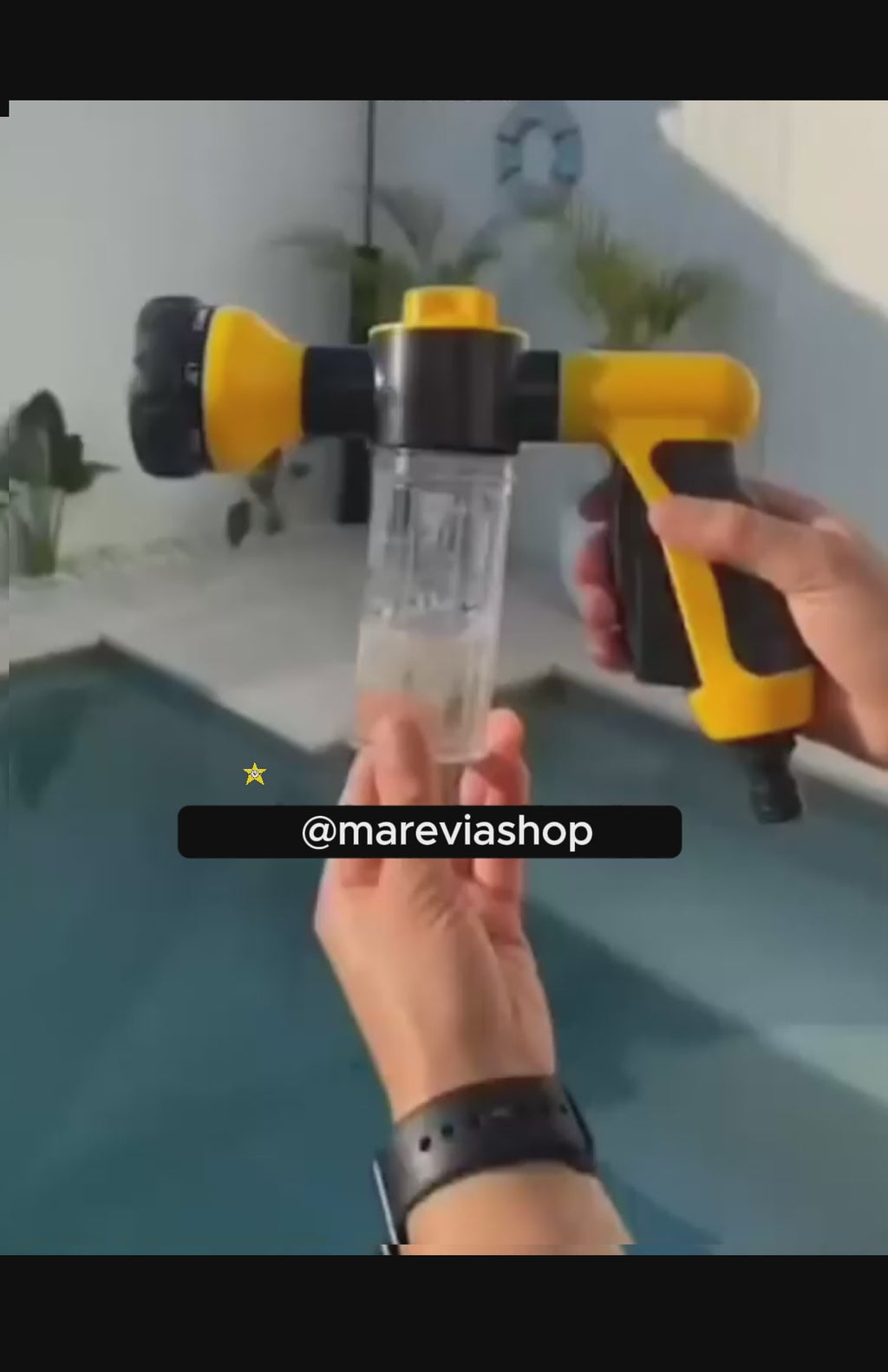 HydroMax™ — Pistola de Espuma a Presión 5 en 1